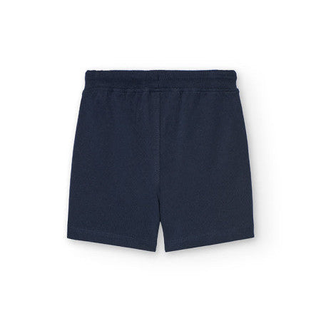 Bermuda felpa básica niño azul marina - Boboli