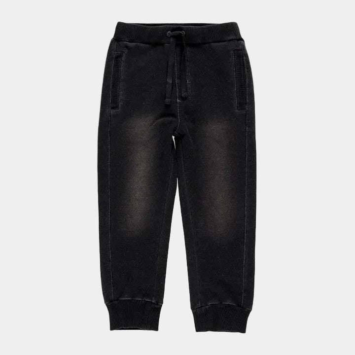 Pantalón Felpa Denim Niño Black - Boboli