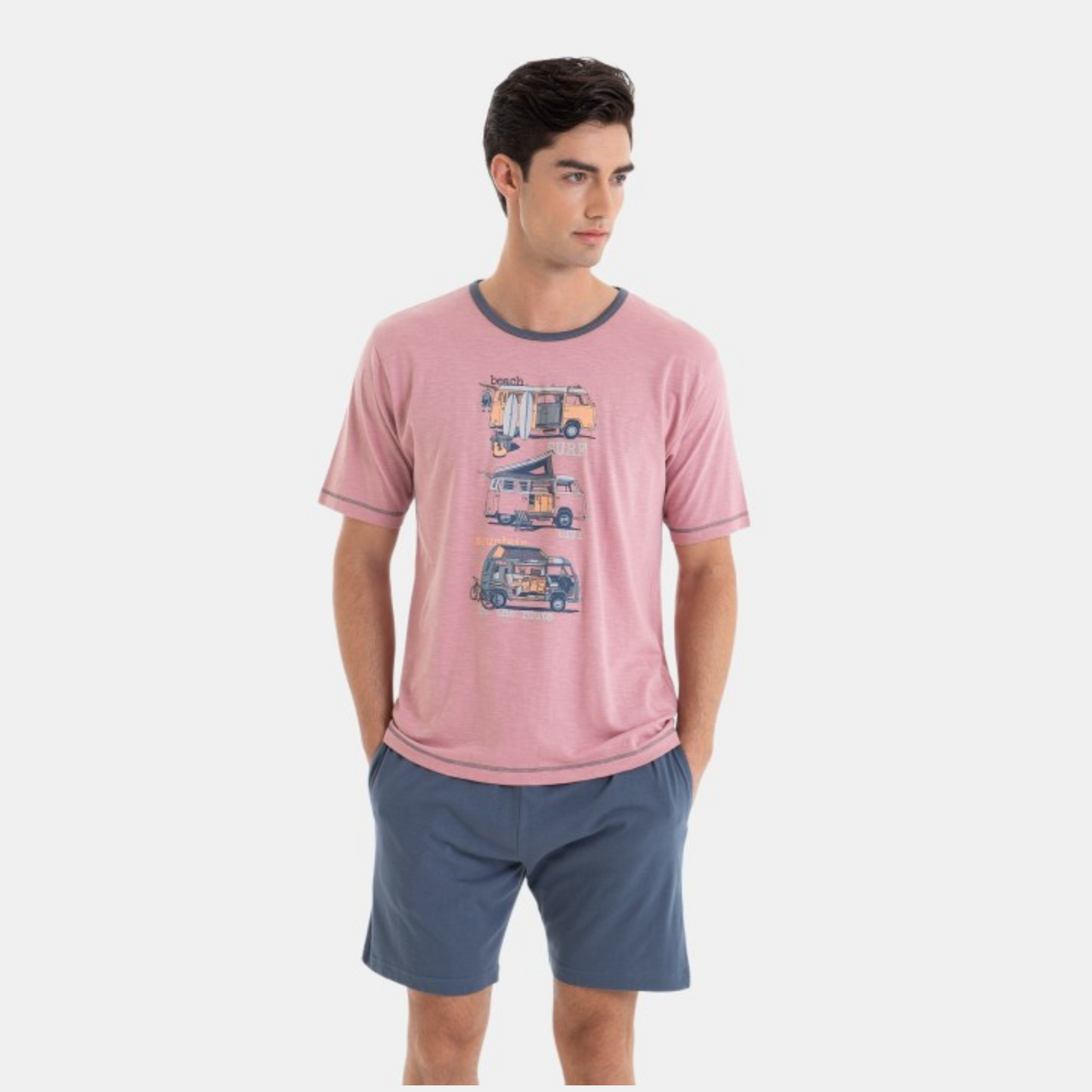 Pijama manga corta estampado furgo - Massana