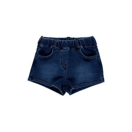 Bermuda vaquera felpa niña azul fuerte - Boboli