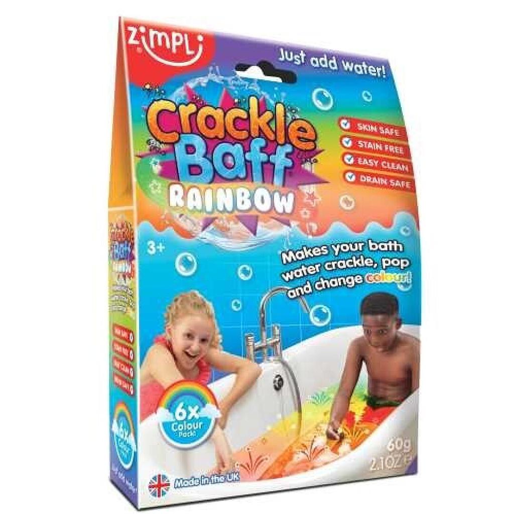 Pack 6 Crackle Baff Colours Rainbow - Zimpli