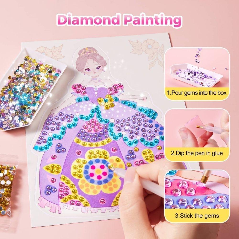 Kit creativo 4 en1 maquillaje y manualidades PRINCESS GLAM - Jarmelo