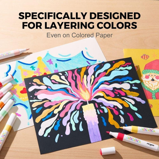 Rotuladores por capas lavables VIVID COLORED 12 uds. - Jarmelo