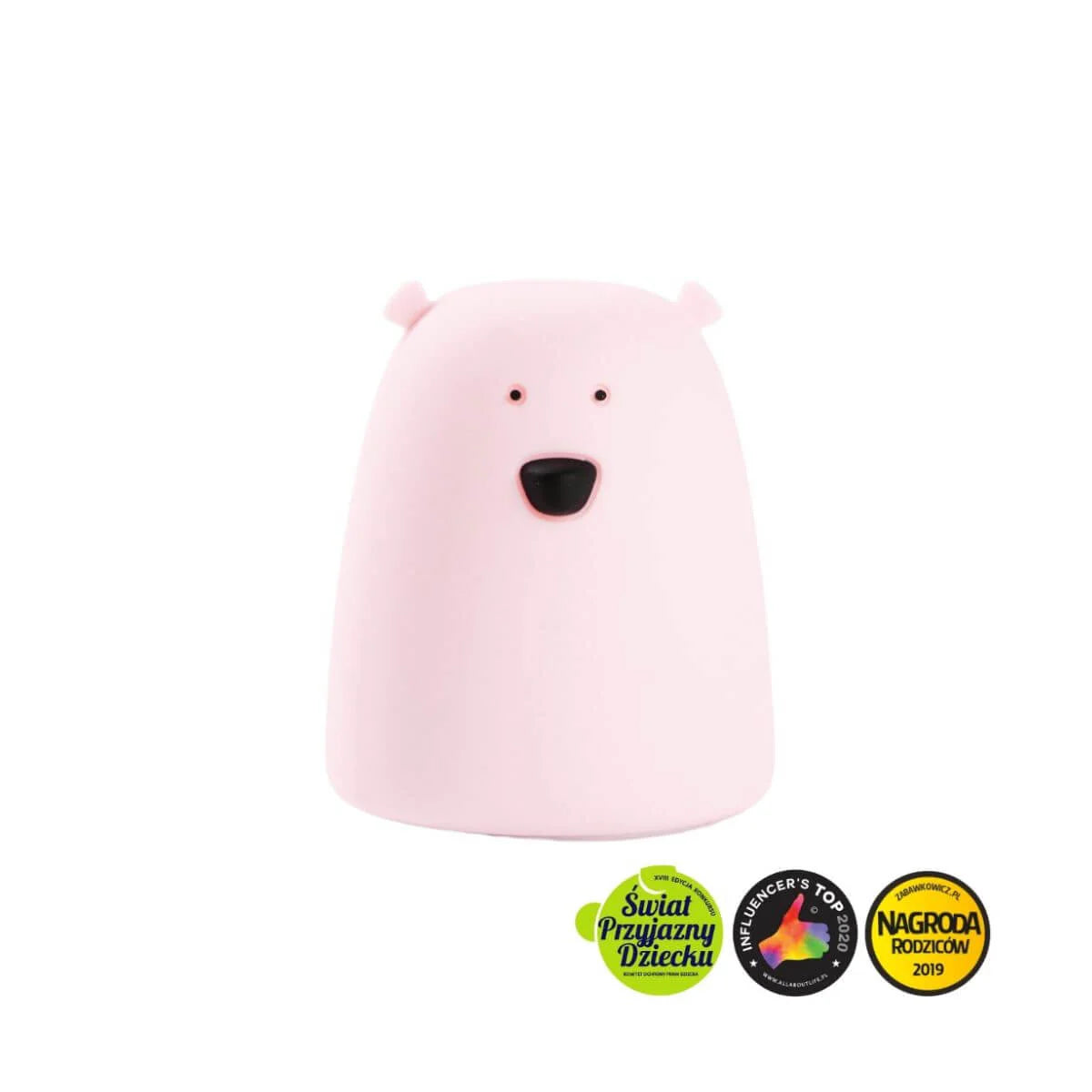 Lámpara de silicona Oso Rosa Pequeña - Rabbit & Friends