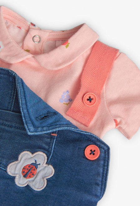 Conjunto pichi y camisa niña estampado mariquita - Boboli