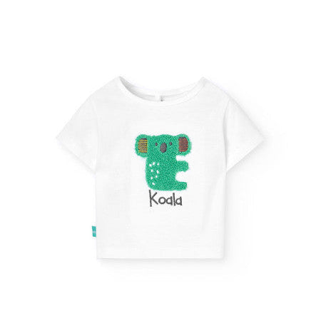Conjunto niño koala vichy verde Boboli