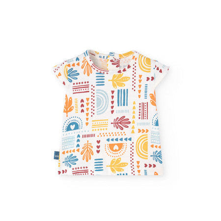 Conjunto peto y camisa niña estampado verde - Boboli