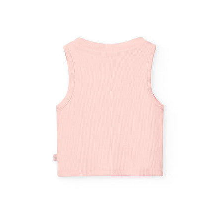Top básico punto niña rosa Boboli