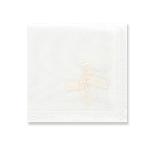 Gasa blanca con lazo - Babidu