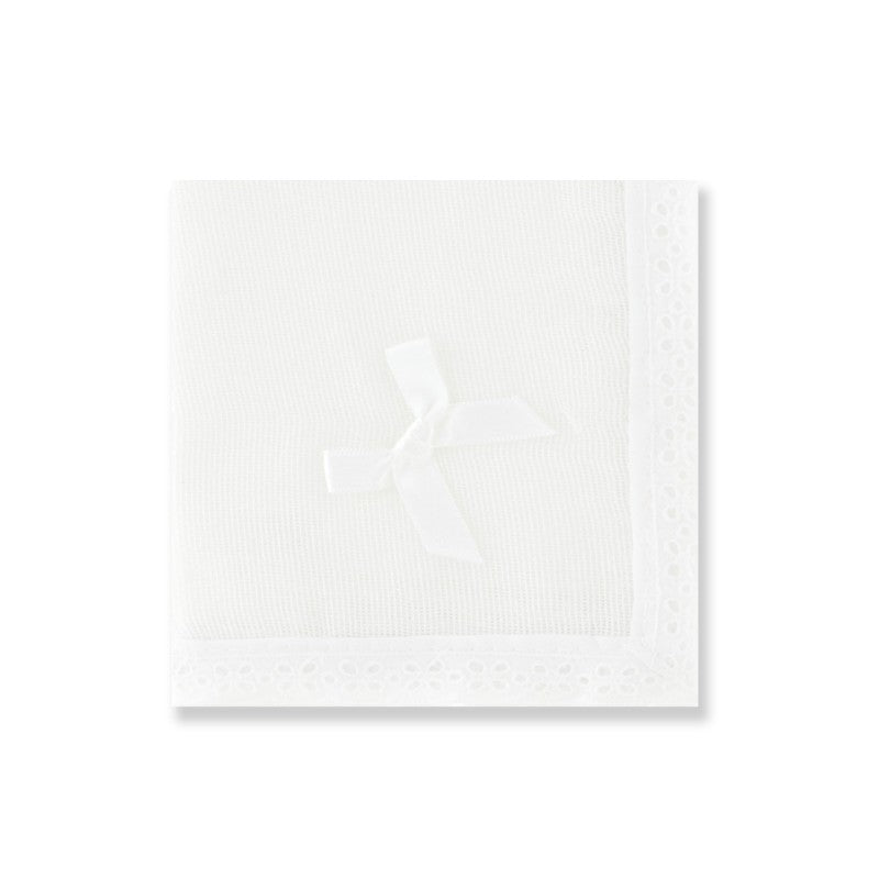 Gasa blanca con lazo - Babidu