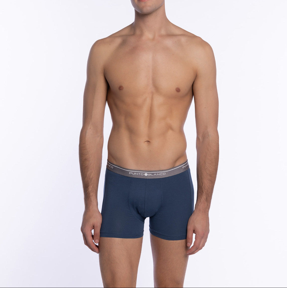 Pack 3 bóxers algodón azul, marino y gris - Punto Blanco