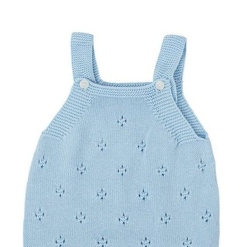 Pelele tirantes tricotosa celeste Primavera – Babidu