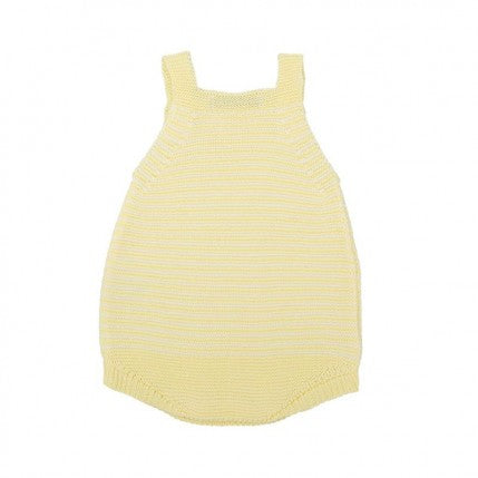 Pelele de tirantes amarillo Madriguera - Babidu