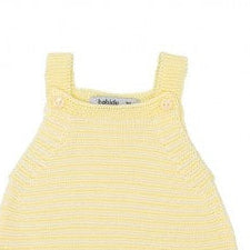 Pelele de tirantes amarillo Madriguera - Babidu