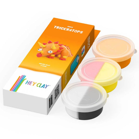 Plastilina interactiva Triceratops - Hey Clay