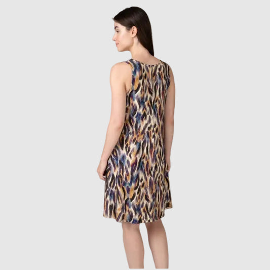 Vestido estampado Animal Print - Massana