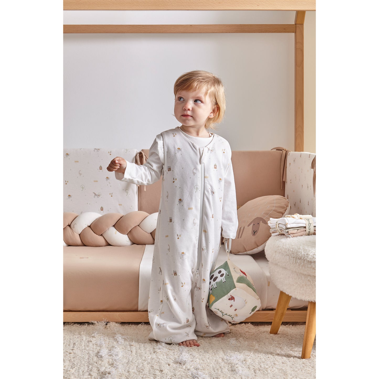 Saco pijama con pies sin relleno Farm Bimbidreams