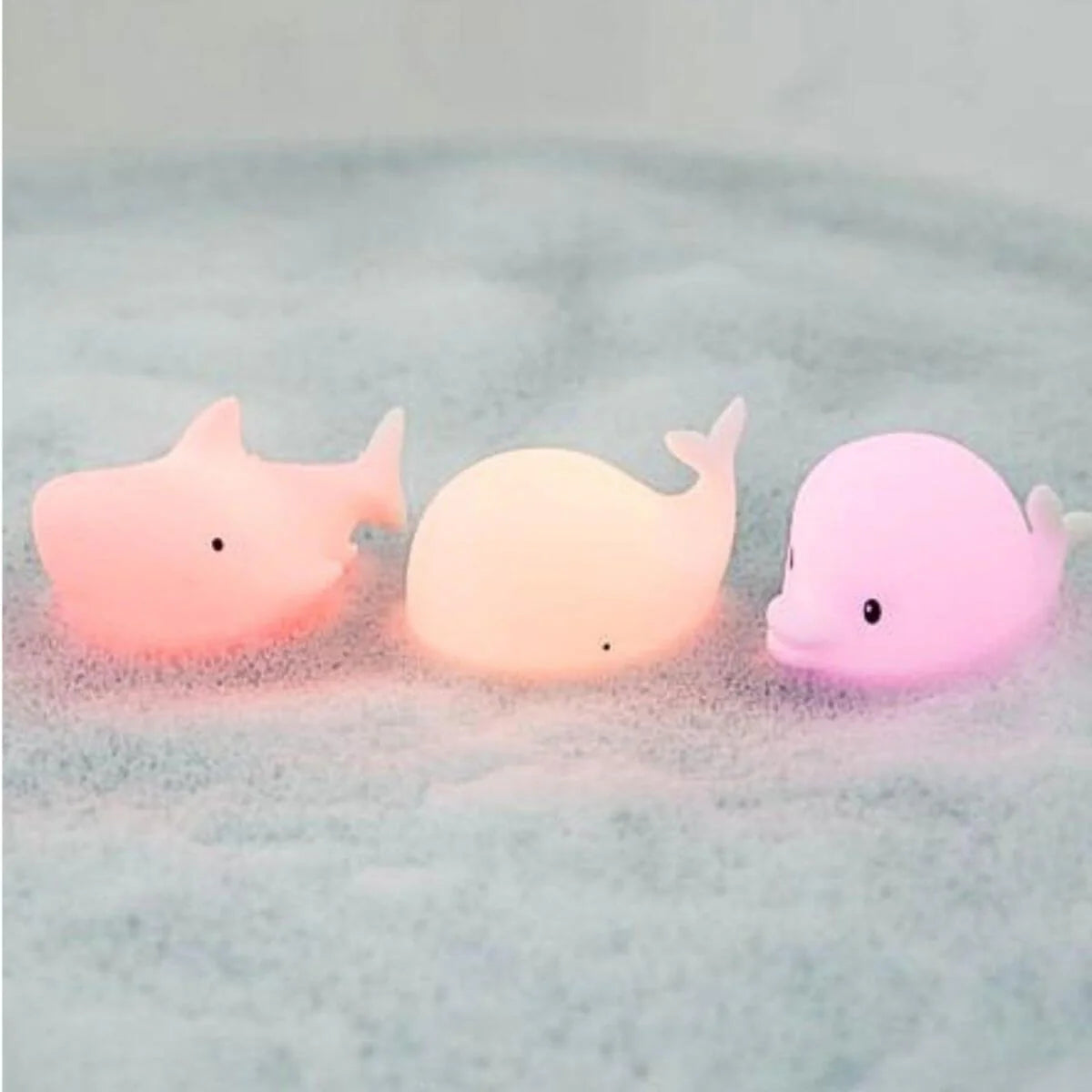 Set de 3 Mini Lámparas Océano: Delfín, Ballena y Tiburón - Rabbit & Friends