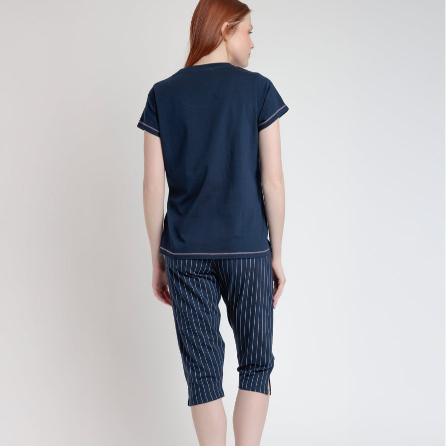 Pijama Manga Corta y pirata Loading Energy - Admas