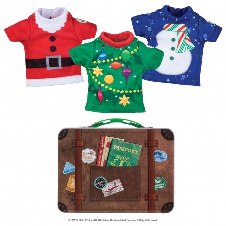 Maleta con tres camisas Claus Couture - The Elf on the Shelf