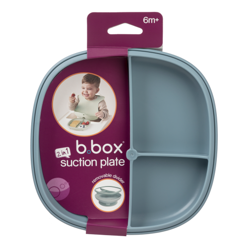 Plato 2 en 1 con ventosa y compatimentos extraíbles Ocean - B.Box