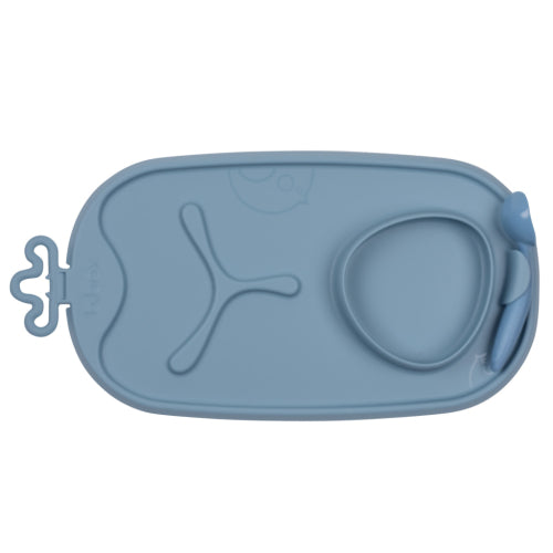 Bandeja silicona Roll + Go con cuchara Ocean - B.Box