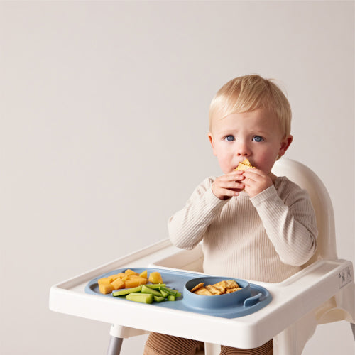 Bandeja silicona Roll + Go con cuchara Ocean - B.Box
