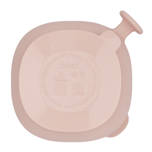 Cuenco de silicona con tapa Blush - B.Box
