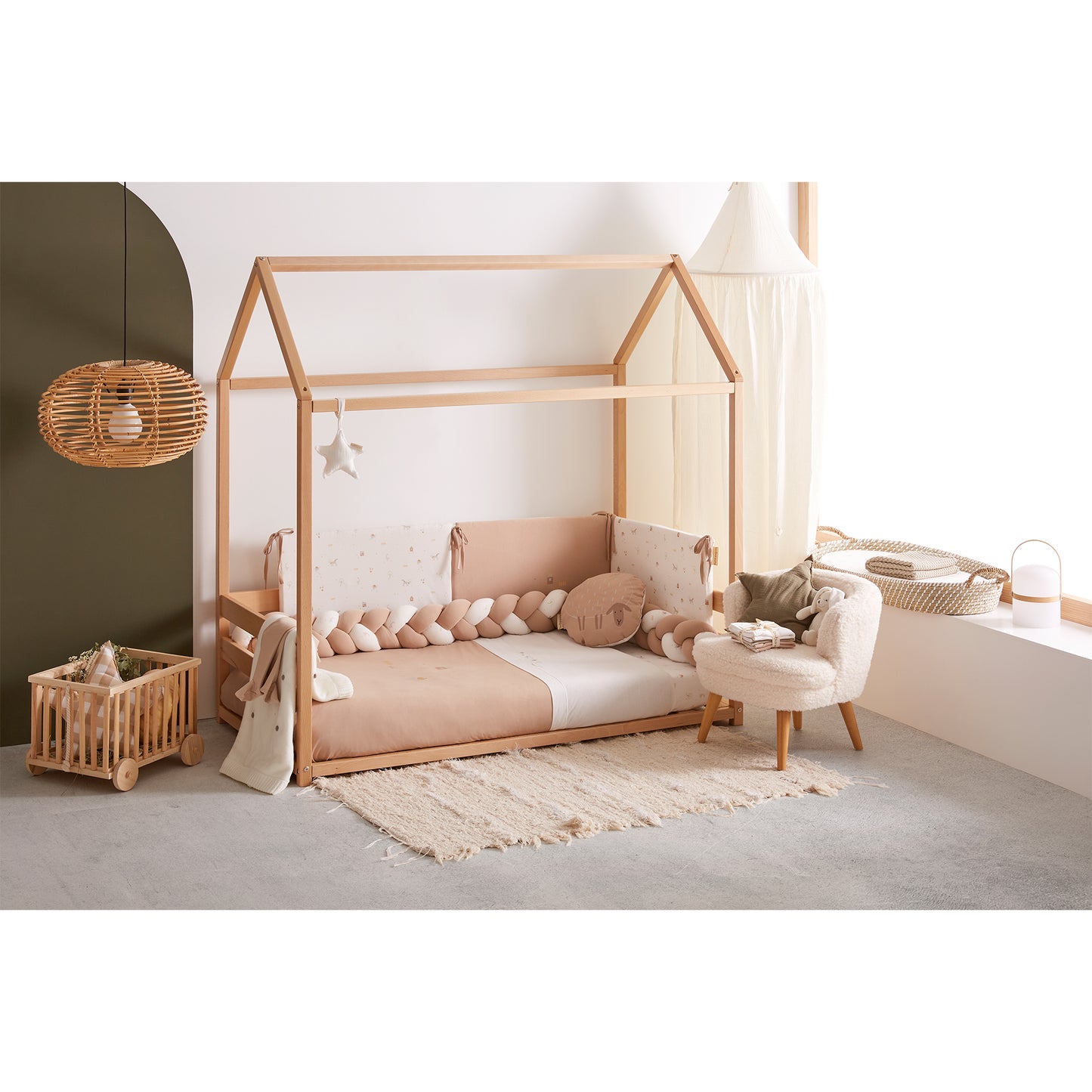 Trenza protector de cuna Farm - Bimbidreams