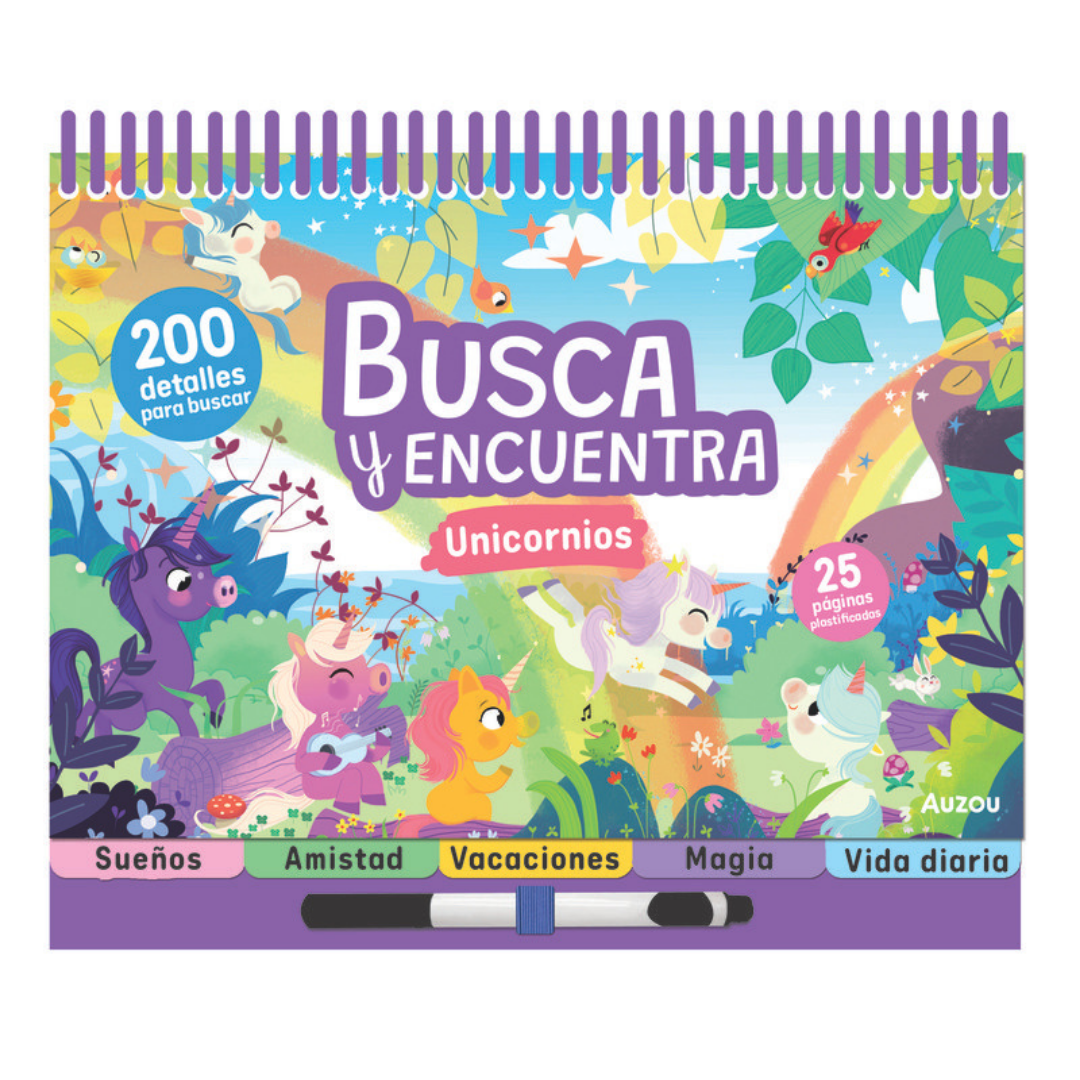 Espiral Busca y Encuentra - Unicornio