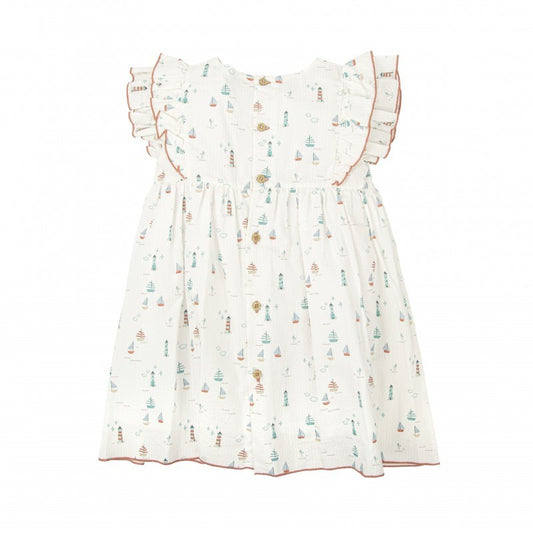Vestido estampado volantes Claridad - Babidu