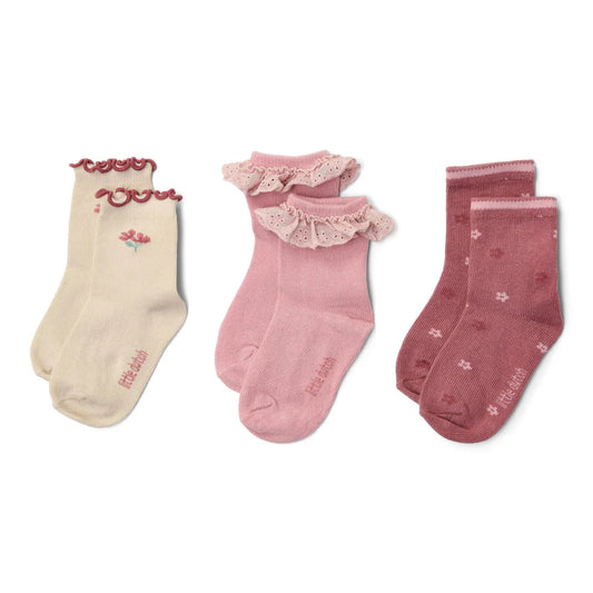 Pack de 3 calcetines Multicolor Fairy Garden - Little Dutch