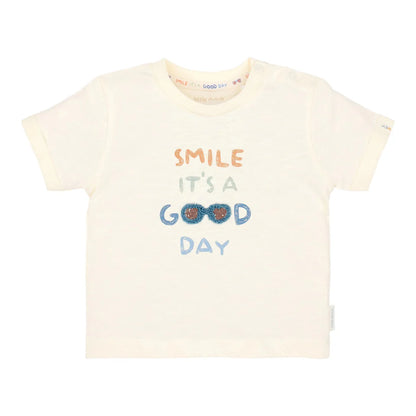 Camisa de manga corta Creme - Little Dutch