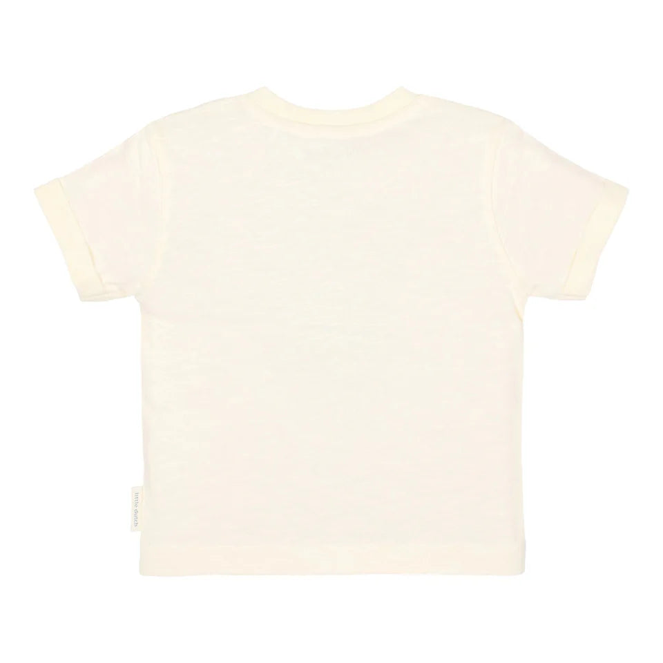 Camisa de manga corta Creme - Little Dutch