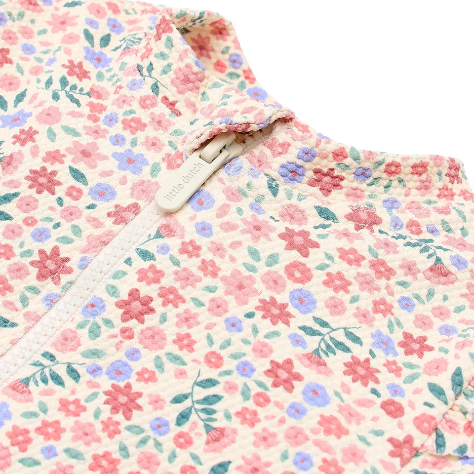 Camiseta UV manga corta Flowerfiel - Little Dutch