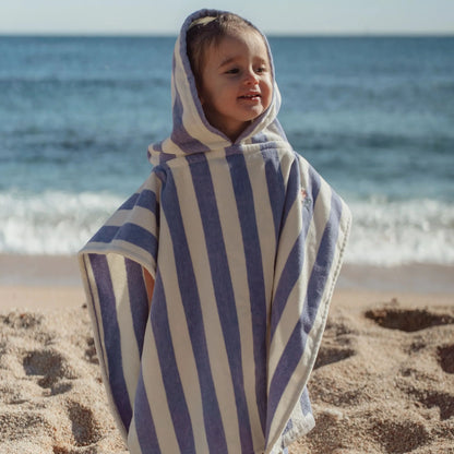 Poncho Purple Stripe - Little Dutch