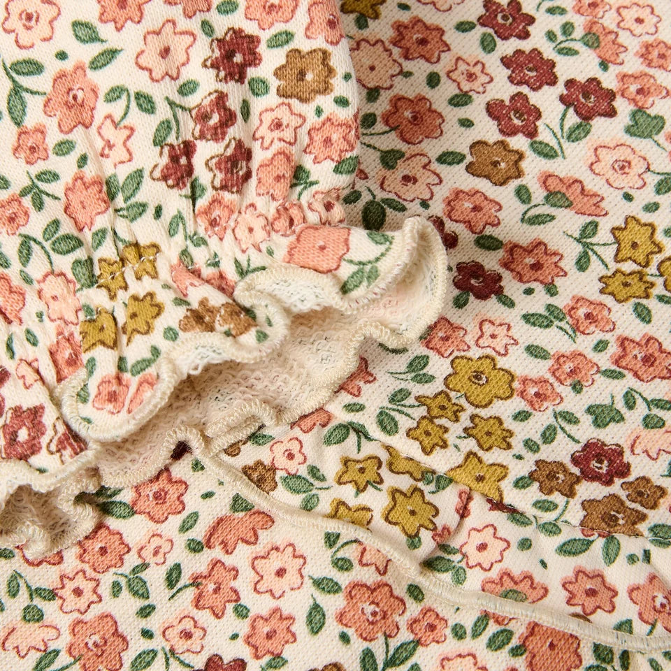 Vestido de Manga Larga Safari Flores – Little Dutch