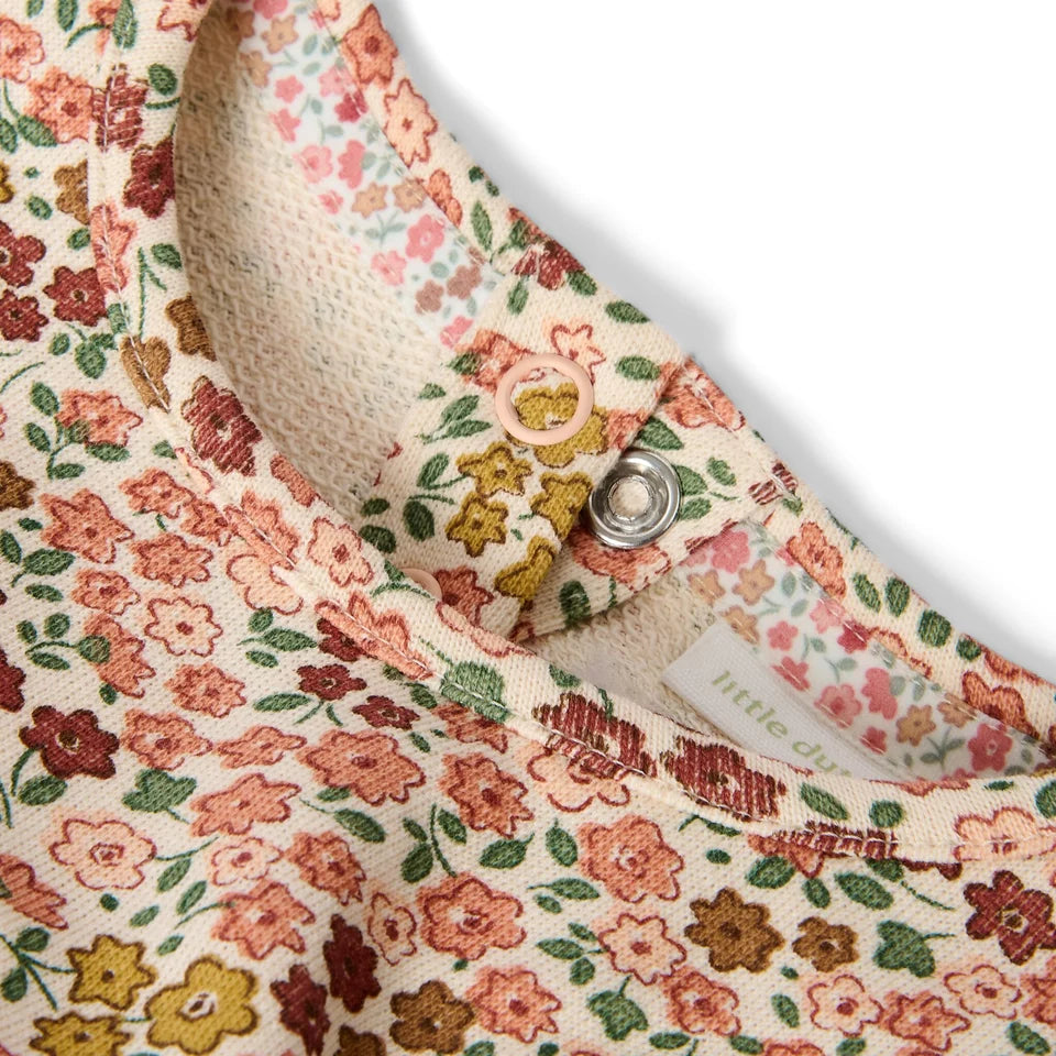 Vestido de Manga Larga Safari Flores – Little Dutch