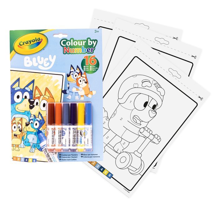 Colorea con números Bluey - Crayola