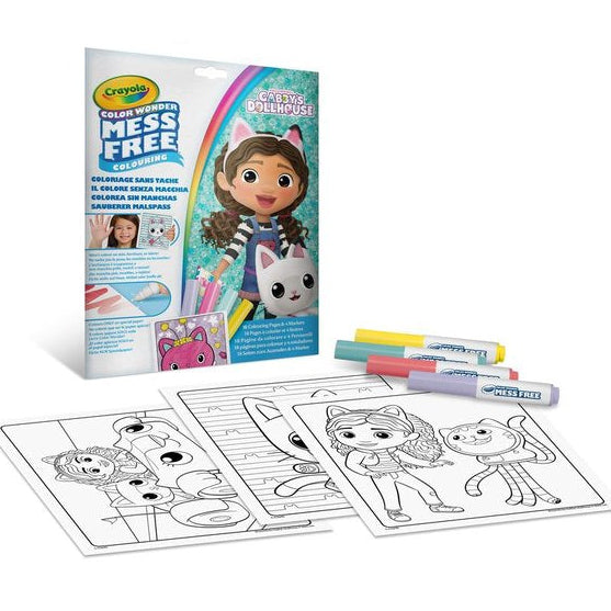 Colorea sin manchas Gabby´s Dollhouse - Crayola