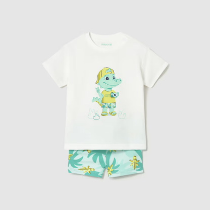 Conjunto camiseta con bañador Cocodrilo - Mayoral