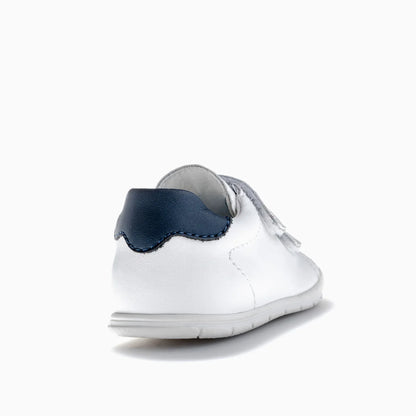 Deportivo tenis barefoot Ziggy blanco/marino - Pablosky