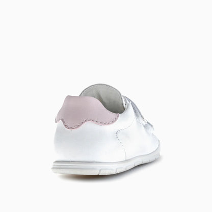 Deportivo tenis barefoot Ziggy blanco/rosa - Pablosky