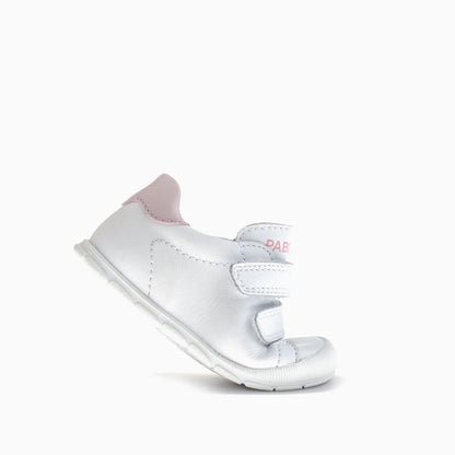 Deportivo tenis barefoot Ziggy blanco/rosa - Pablosky