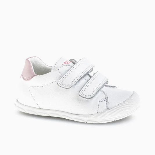 Deportivo tenis barefoot Ziggy blanco/rosa - Pablosky