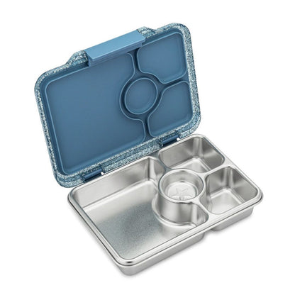 Fiambrera almuerzo 4C acero Glitter Paris Blue - Yumbox