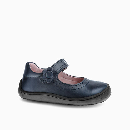 Zapatos Dubai colegiales niña barefoot marino - Pablosky