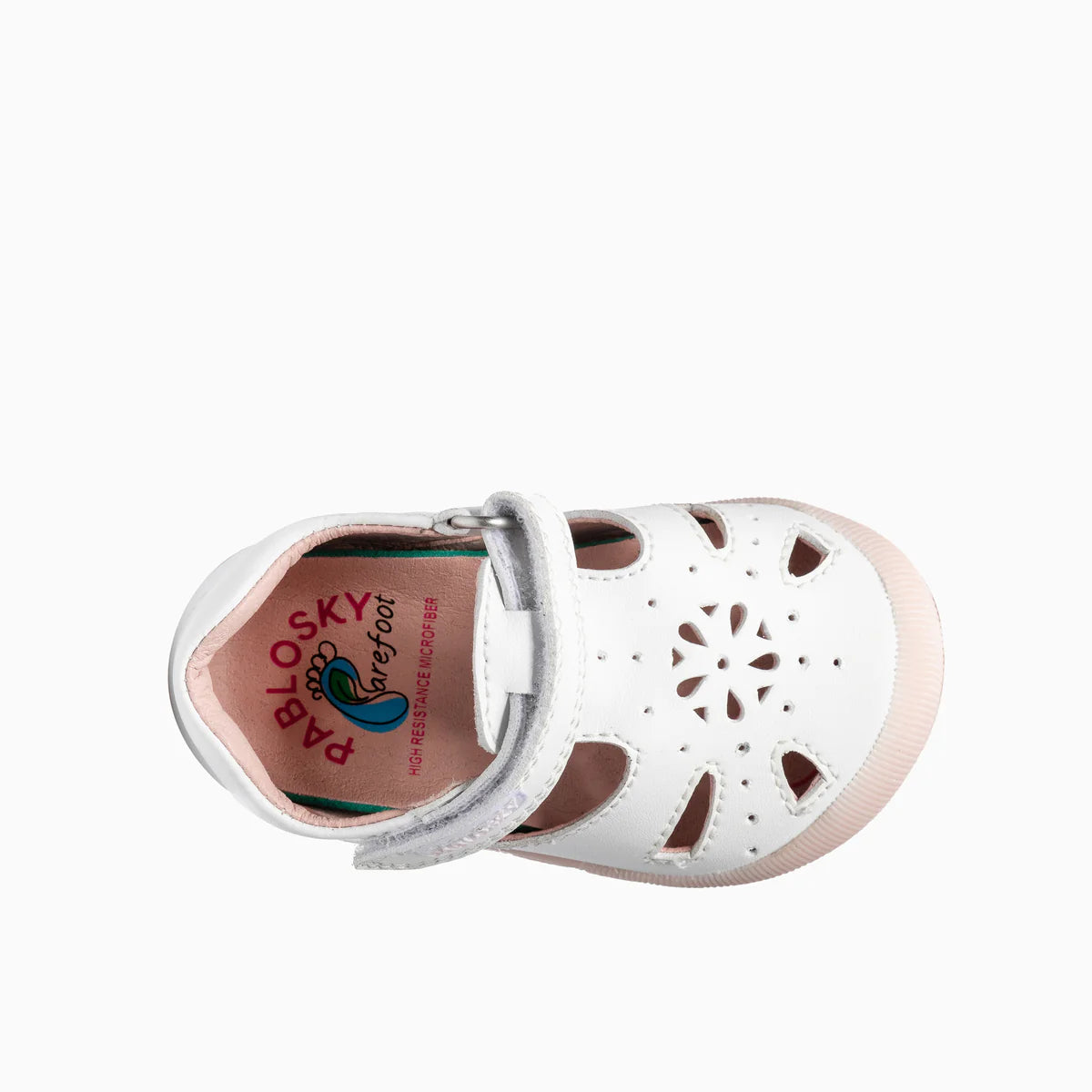 Sandalias barefoot Ziggy Blanco/rosa - Pablosky