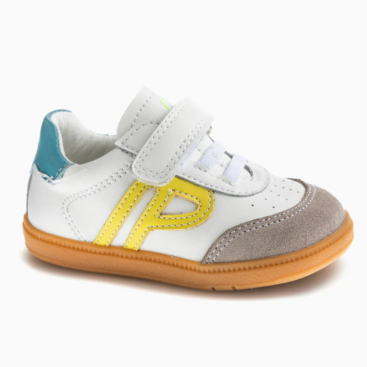 Deportivo tenis barefoot Sax amarillo/celeste - Pablosky