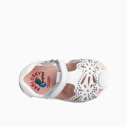 Sandalias barefoot Quizz Blanco  Strass - Pablosky